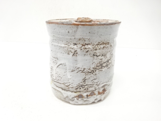  作家物　鼠志野　水指